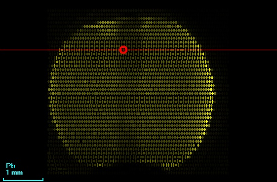 Figure 5. Pb Lα intensity distribution of pendant (2)..png Figure 5. Pb Lα intensity distribution of pendant (2)..png